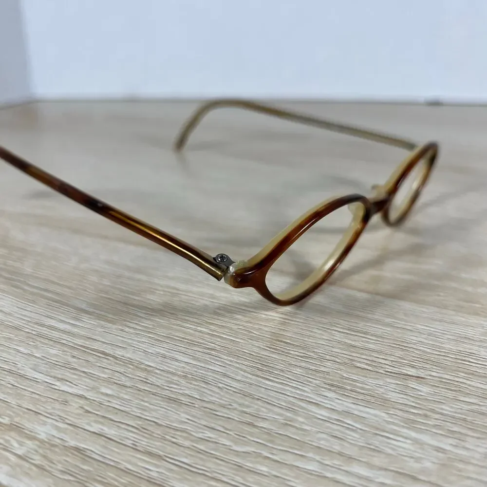 MiCrO shapes la Bella 45 Eyeglasses DAMAGED Brown Frames 45-17-135 Japan